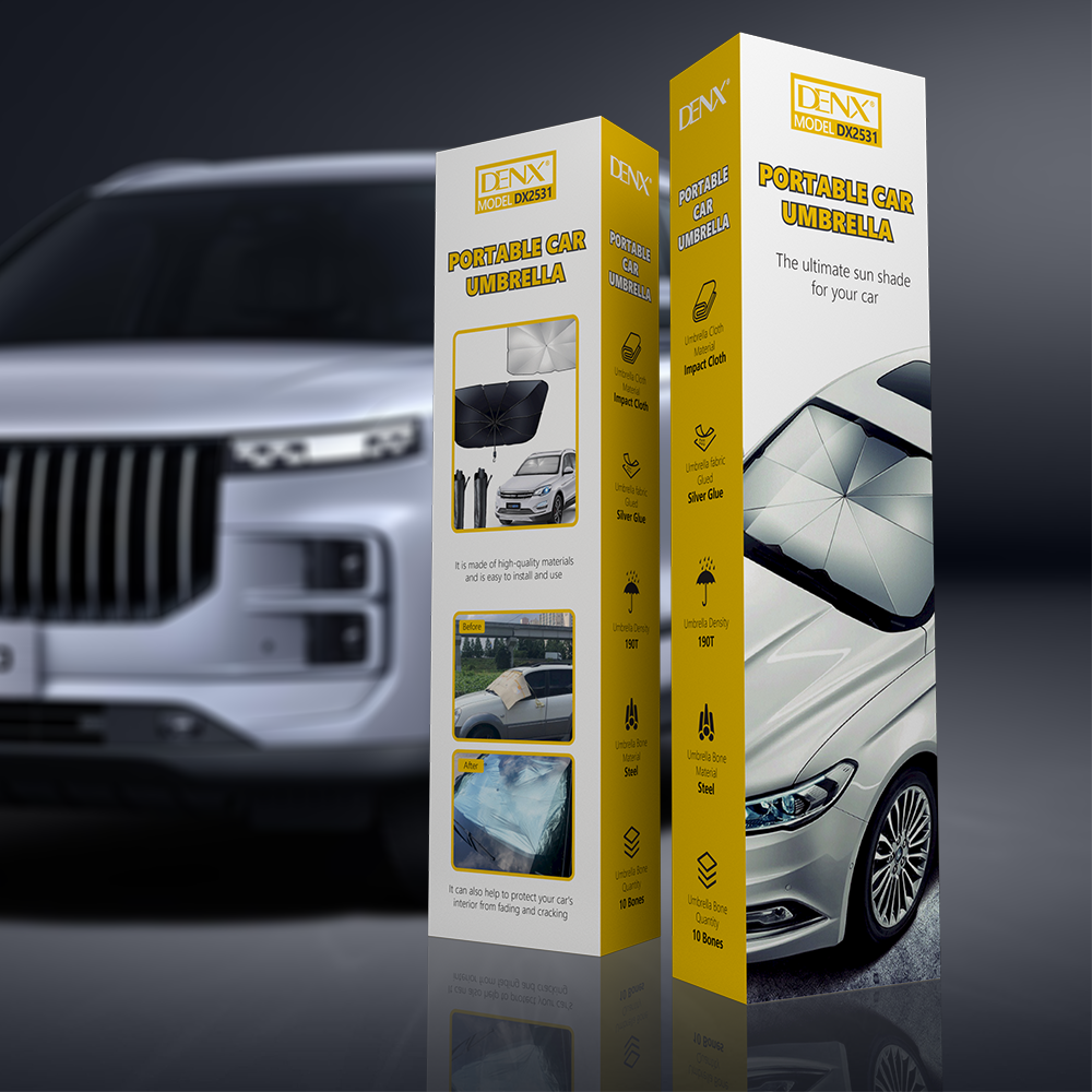 Portable Car Screen Sun Heat Protection - مظلة السيارة القابلة للطي