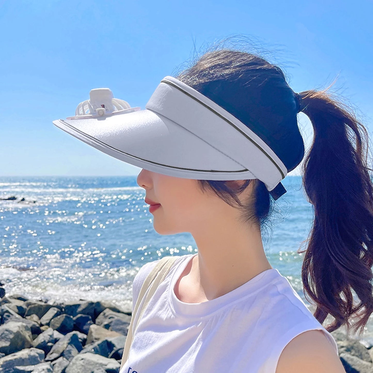 Mini Sun Fan Hat – Stay Cool, Stylish Anywhere! - For Men & Women - All ages