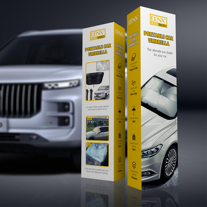Portable Car Screen Sun Heat Protection  - مظلة السيارة القابلة للطي