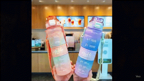 Portable Gradient Water Bottle
